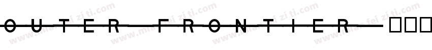 OUTER-FRONTIER字体转换