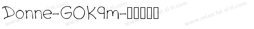 Donne-GOK9m字体转换