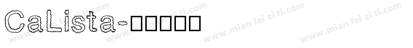 CaLista字体转换