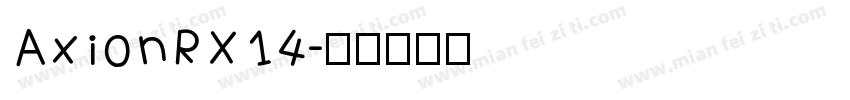 AxionRX14字体转换
