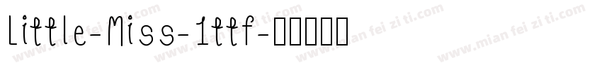 Little-Miss-1ttf字体转换