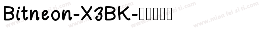 Bitneon-X3BK字体转换
