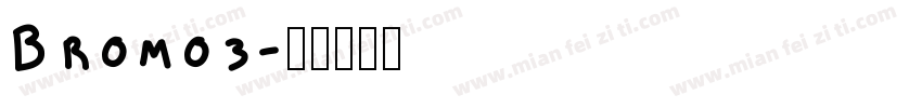 Bromo3字体转换
