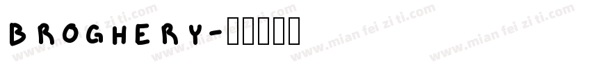 broghery字体转换