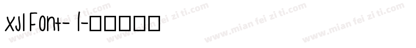 xjlFont-1字体转换