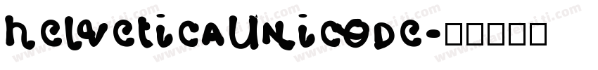 helveticaUnicode字体转换