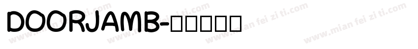 DOORJAMB字体转换