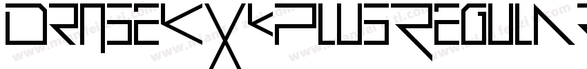 DroseKxkPlusRegular-LBn5字体转换