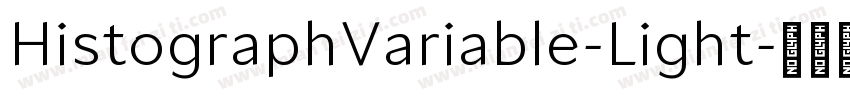 HistographVariable-Light字体转换