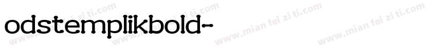 odstemplikbold字体转换
