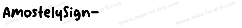 AmostelySign字体转换