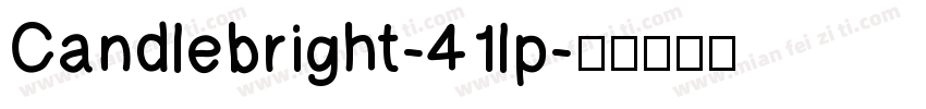 Candlebright-41lp字体转换