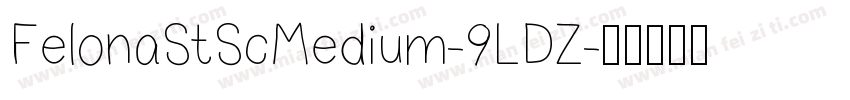 FelonaStScMedium-9LDZ字体转换