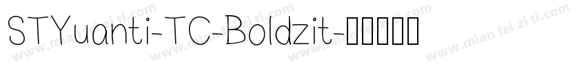 STYuanti-TC-Boldzit字体转换