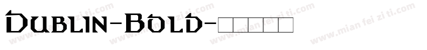 Dublin-Bold字体转换