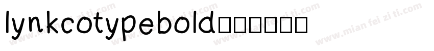 lynkcotypebold字体转换