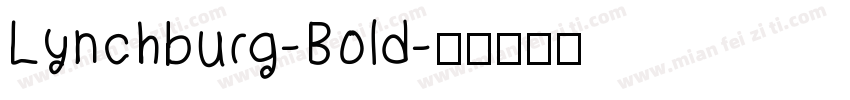 Lynchburg-Bold字体转换