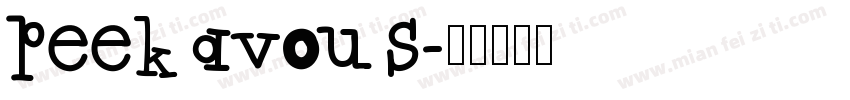 peekavous字体转换