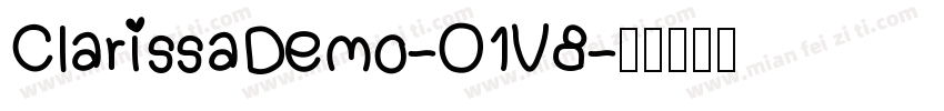 ClarissaDemo-O1V8字体转换