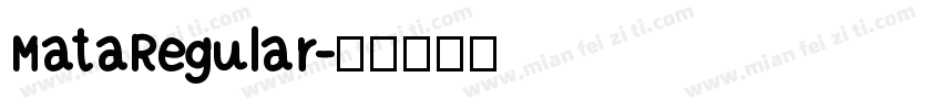 MataRegular字体转换