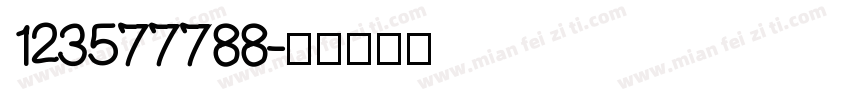 123577788字体转换
