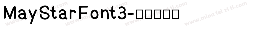 MayStarFont3字体转换