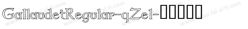 GallaudetRegular-qZe1字体转换