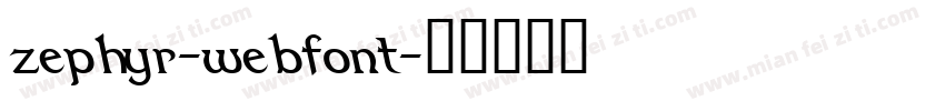 zephyr-webfont字体转换