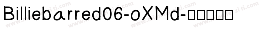 Billiebarred06-oXMd字体转换