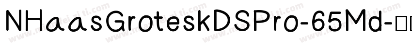 NHaasGroteskDSPro-65Md字体转换
