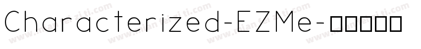 Characterized-EZMe字体转换