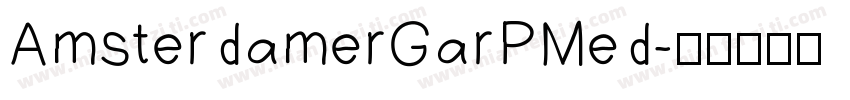AmsterdamerGarPMed字体转换