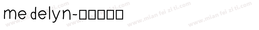 medelyn字体转换