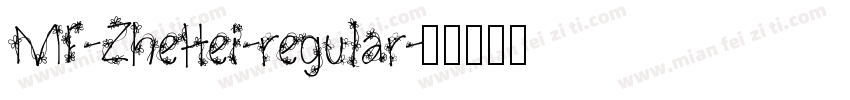 MF-ZheHei-regular字体转换