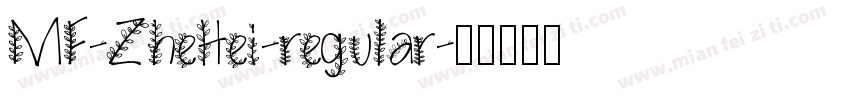 MF-ZheHei-regular字体转换