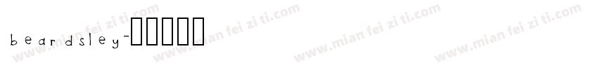 beardsley字体转换