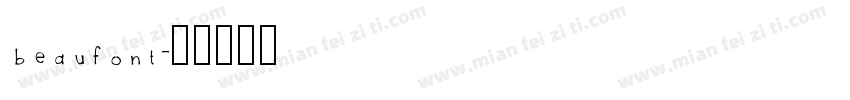 beaufont字体转换
