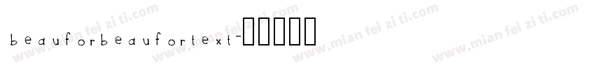 beauforbeaufortext字体转换