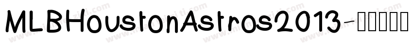 MLBHoustonAstros2013字体转换