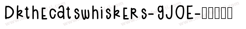 Dkthecatswhiskers-gJOE字体转换