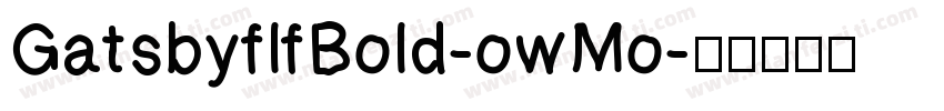 GatsbyflfBold-owMo字体转换