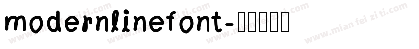 modernlinefont字体转换