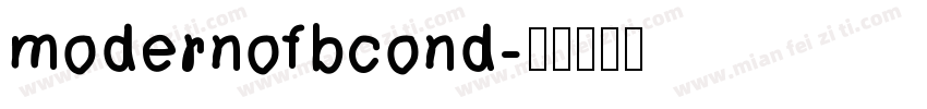 modernofbcond字体转换