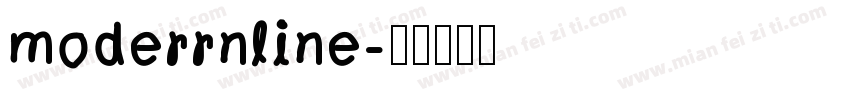 moderrnline字体转换