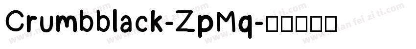 Crumbblack-ZpMq字体转换