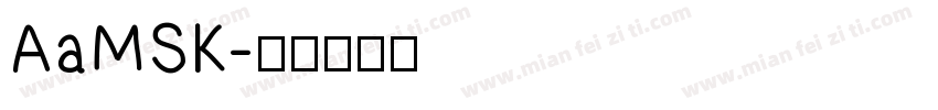 AaMSK字体转换