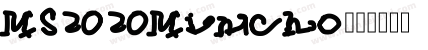 MS2020Mincho字体转换
