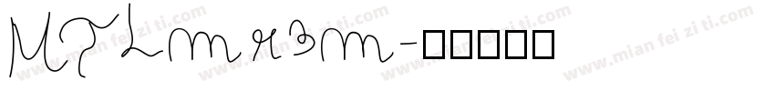 MTLmr3m字体转换