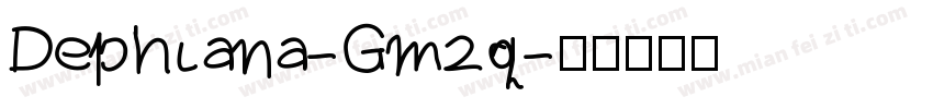 Dephiana-Gmzq字体转换
