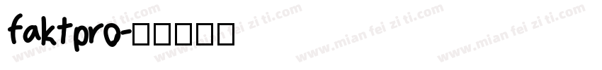 faktpro字体转换